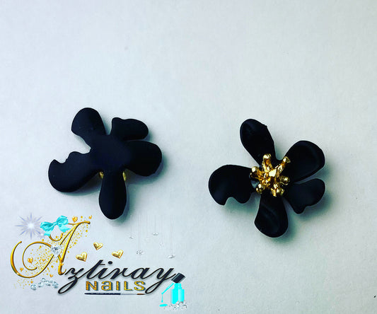 Black Resin Flower