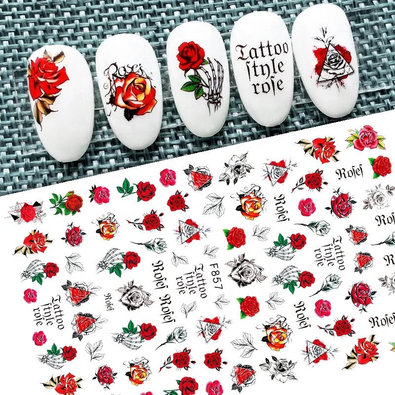 Floral Rose Stickers